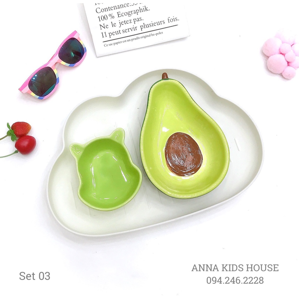 Set bát sứ cho bé ăn dặm giá chỉ từ 99k/1set