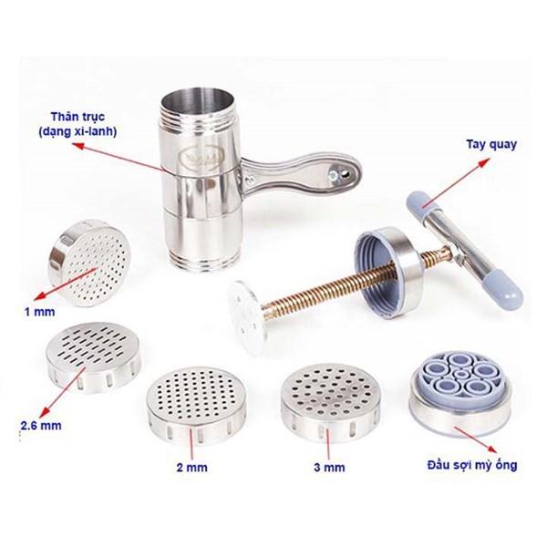 Khuôn làm bún mì 5 mặt inox ⚡ CAO CẤP ⚡ khuôn ép mì bún bánh canh đa năng đơn giản dễ sử dụng