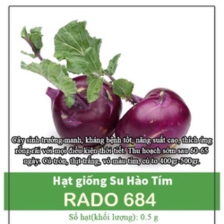 Hạt Giống Su Hào Tím 684