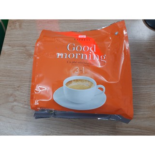Combo 3 bịch Cà phê sữa hòa tan 3 in 1 Good morning Trần Quang (24 GÓI)