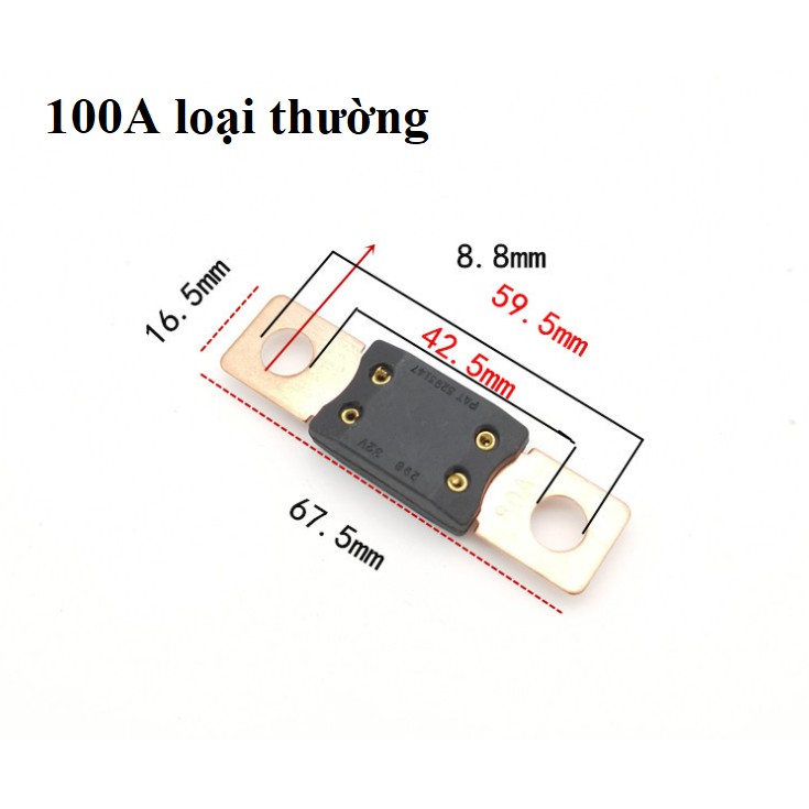 Cầu chì LITTEL MEGA FUSE 32V siết bu lông hàng bãi (125A, 150A, 175A, 200A, 250A, 300A, 350A, 450A)