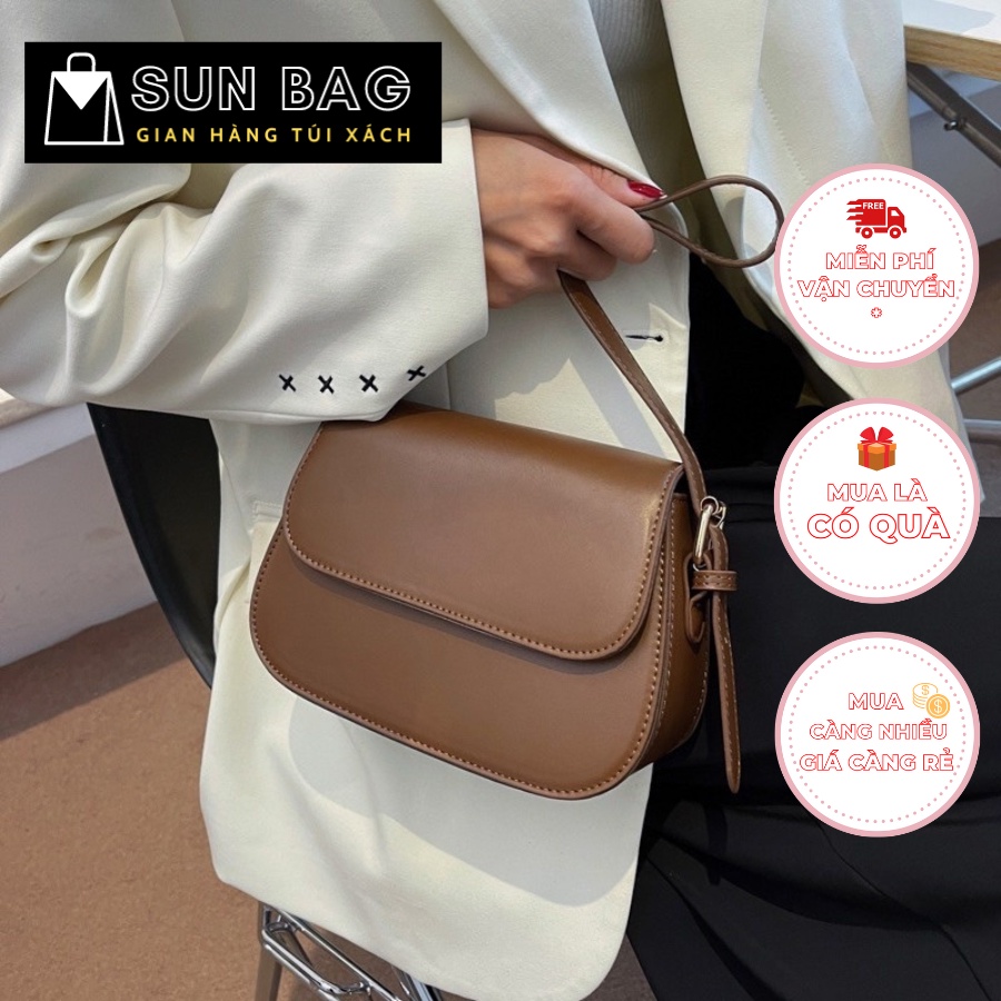 Túi xách nữ đeo chéo, đeo vai túi đi chơi, đi học, da đẹp, cao cấp size 22cm SB195