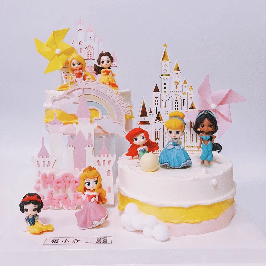 Set trang trí 8 công chúa Disney đứng
