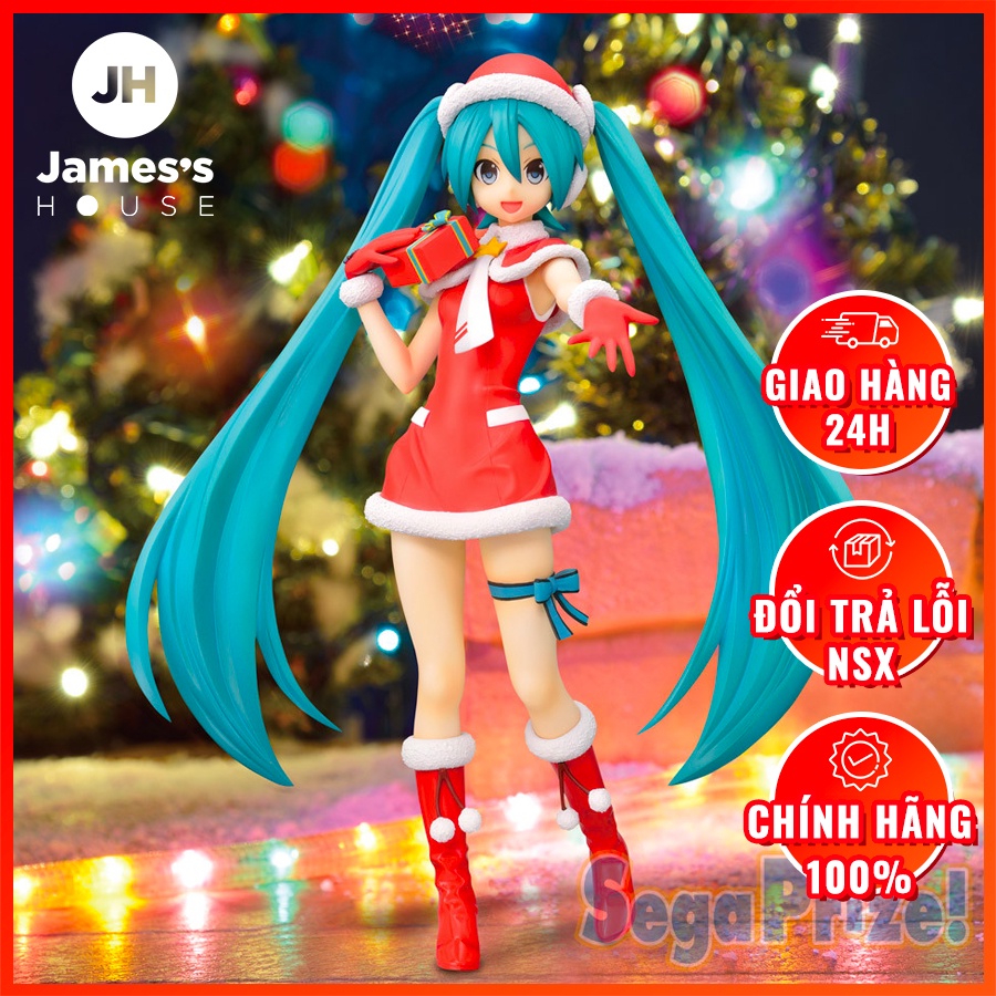 Mô Hình Figure Nhân Vật Anime Hatsune Miku -Project Diva- F 2nd - Hatsune Miku - SPM Figure - Christmas, Ver. 1.5 (SEGA)