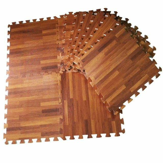 Thảm xốp ghép trải sàn vân gỗ Âu Lạc