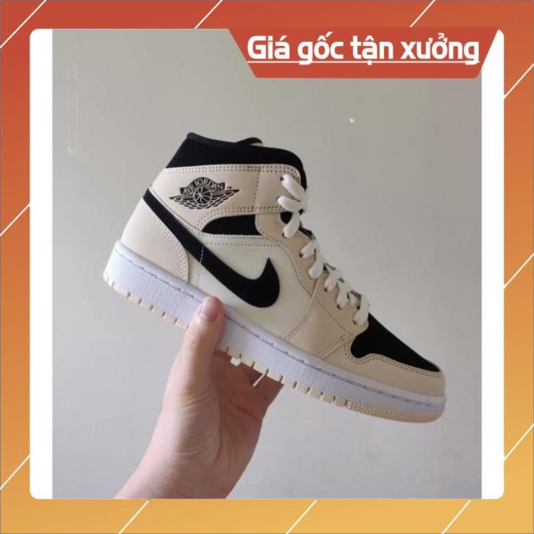 GIÀY THỂ THAO SNEAKER JORDAN 1 MID BARELY ORANGE SIZE NAM NỮ HÀNG CAO CẤP HOT TREND
