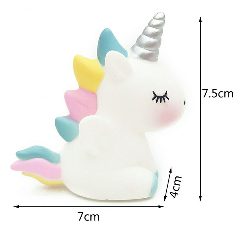 Ngựa 1 sừng trang trí bánh kem, ngựa uni, kỳ lân unicorn