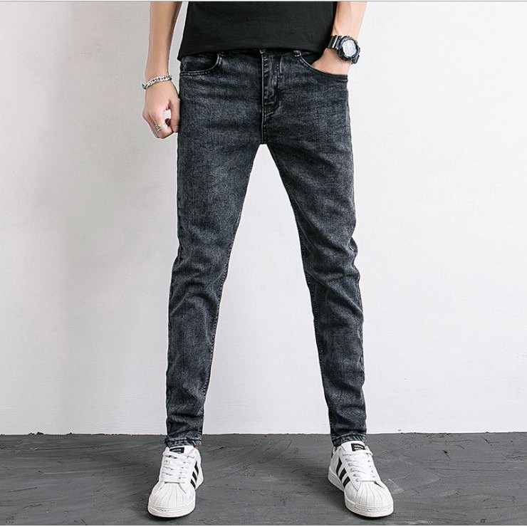 Quần jean nam màu Xám tro ♥️FREESHIP♥️ Quần bò nam dáng côn chất xịn