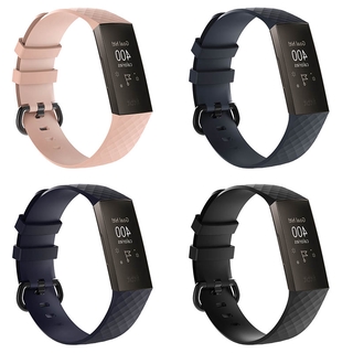 Dây đeo thay thế chất liệu silicon màu trơn cho fitbit charge3 charge4 fitbit charge 3 / charge 4