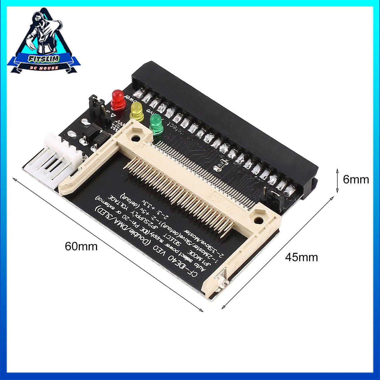 Thẻ chuyển đổi bộ chuyển đổi khởi động có thể khởi động IDE 40 pin Flash CF sang 3,5 cái