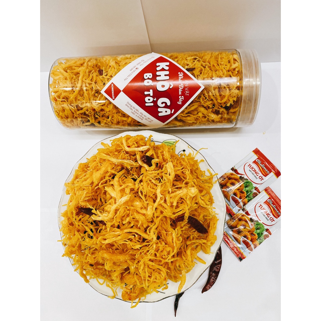 250G Khô Gà Vị Bơ Tỏi Thơm Ngon Ăn Vặt Nhà Dâu Tây | BigBuy360 - bigbuy360.vn