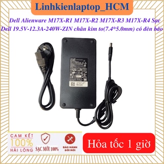 Sạc laptop dell alienware m17x-r4 m17x-r1 m17x-r3 m17x-r2 - sạc dell 19.5v-12.3a-240w chân kim to có đèn báo