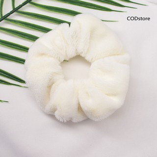 Set 18 Dây Cột Tóc Phối Lông Mềm Mại Thời Trang Cho Nữ