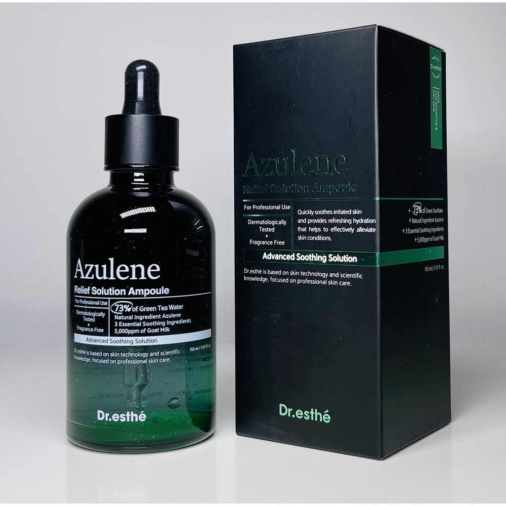 Tinh Chất Serum Cúc La Mã Làm Dịu Da Đỏ Nhạy Cảm DR.ESTHÉ Azulene Relief Solution Ampoule 52ml