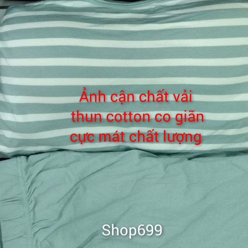 -ĐỒ BỘ DÀI TAY THU ĐÔNG CAO CẤP ÁO KẺ KÈM BRA