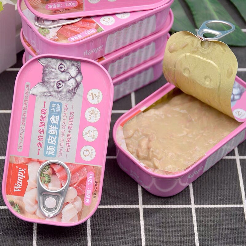 Pate Wanpy 120gr đồ ăn cho mèo cung cấp dinh dưỡng cho mèo tăng cân