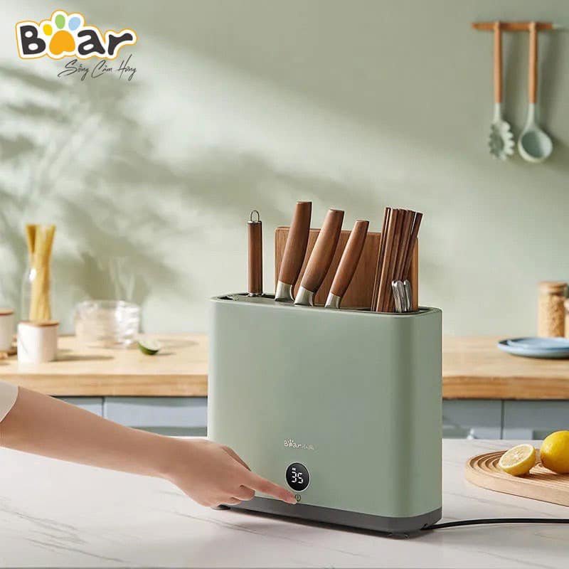 [BH 1 năm]Máy Sấy Tiệt Trùng Dao Thớt Đũa Khử Khuẩn TIA UV BEAR XDQ-B01Q1 CHÍNH HÃNG