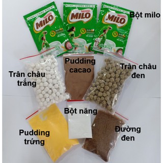 Set Milo Dầm Trân Châu Pudding Siêu Ngon