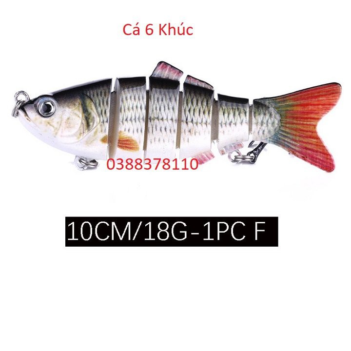 Mồi Giả Câu Lure Cá 6 Khúc Cao Cấp - MG 4