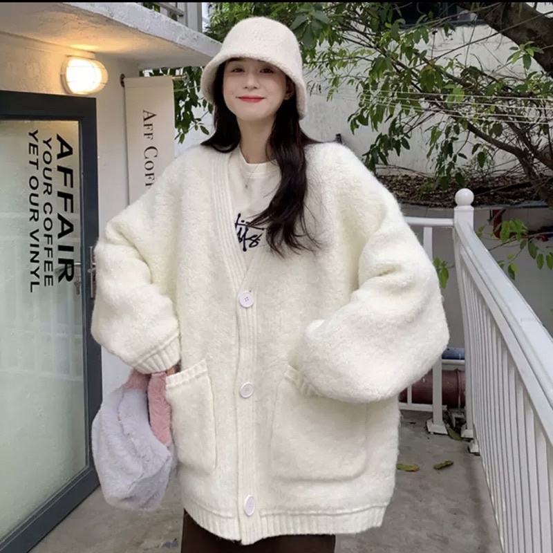 Áo lông cừu siêu dày mẫu mới 2021 dành cho nữ PeNeeconcept
