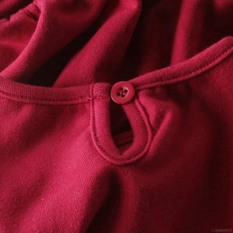 Bộ áo liền quần tay dài màu trơn + mũ nồi xinh xắn cho bé gái | BigBuy360 - bigbuy360.vn