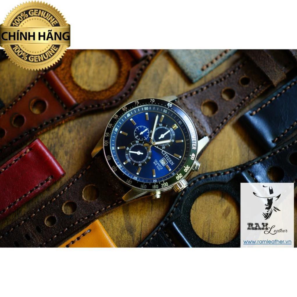 TỔNG HỢP DÂY ĐỒNG HỒ CITIZEN DA BÒ THẬT - CHÍNH HÃNG RAM LEATHER - P1 .