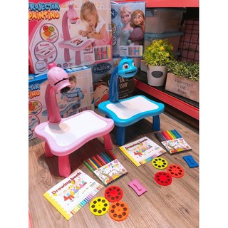 BỘ BÀN MÁY CHIẾU CHO BÉ TẬP VẼ CÓ KÈM NHẠC GIÚP BÉ PHÁT TRIỂN TRÍ NÃO