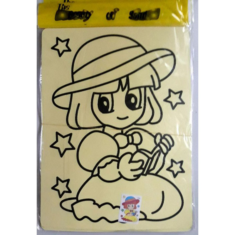 10 tranh cát khổ giấy A4