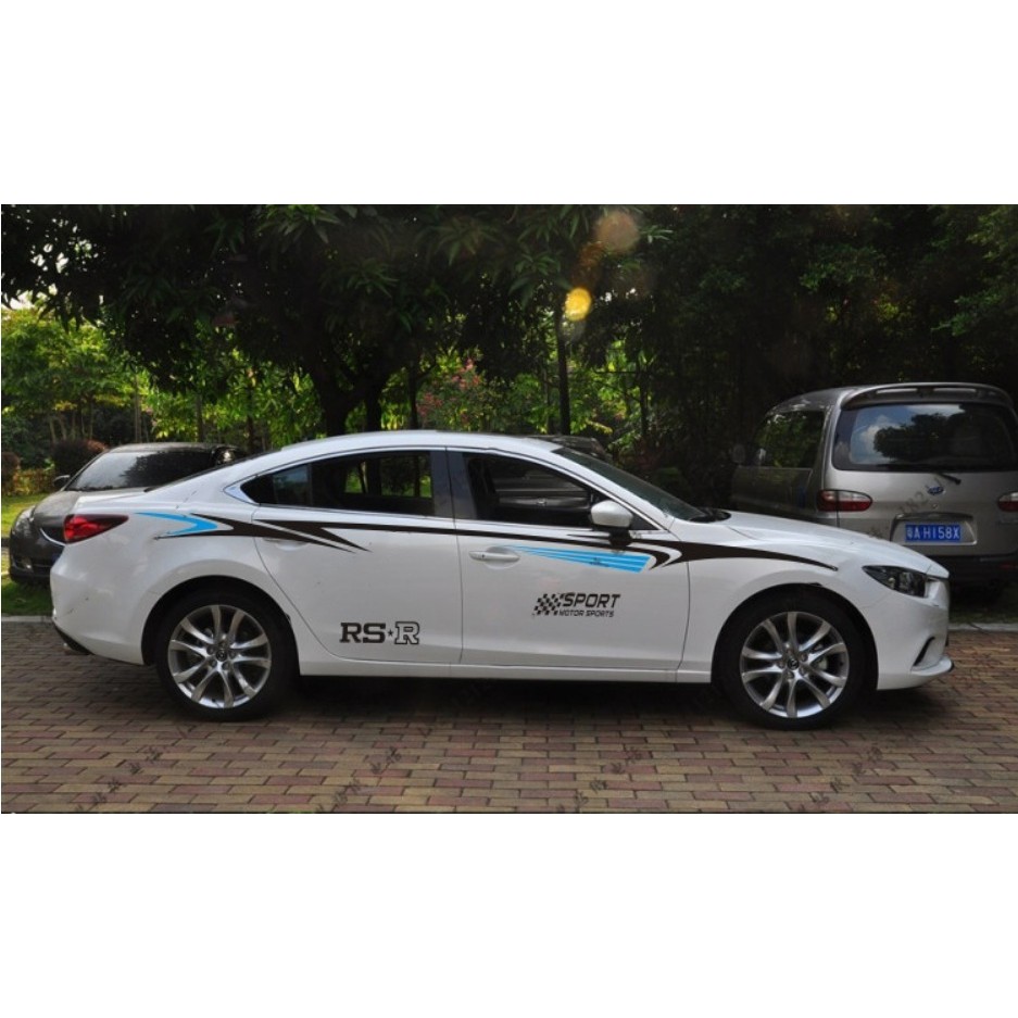 Tem dán sườn xe ô tô phong cách thể thao TX05