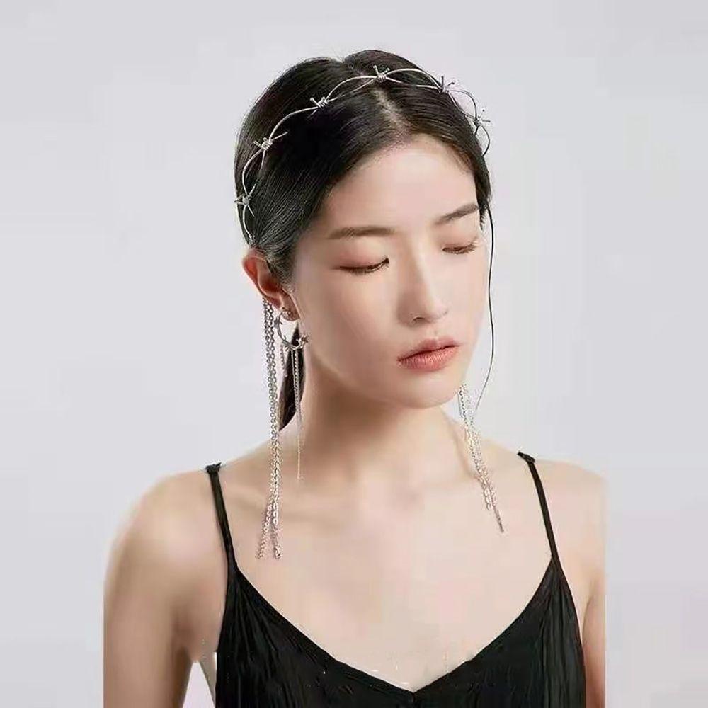 Băng Đô Cài Tóc VANES1 Bằng Hợp Kim Thời Trang Cho Cô Dâu