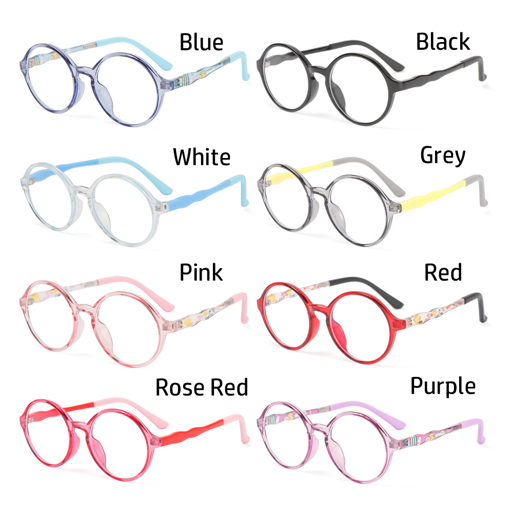 Mắt Kính Tr90 Chống Ánh Sáng Xanh Bảo Vệ Mắt Thời Trang Cho Bé