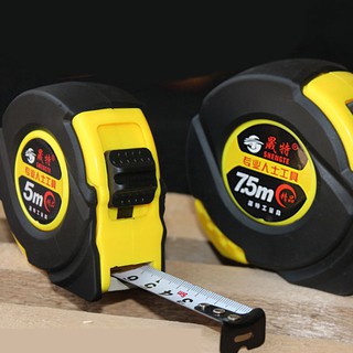 thước dây cuộn chống va đập 7.5m thép bản 25mm tặng 1 dao dọc giấy