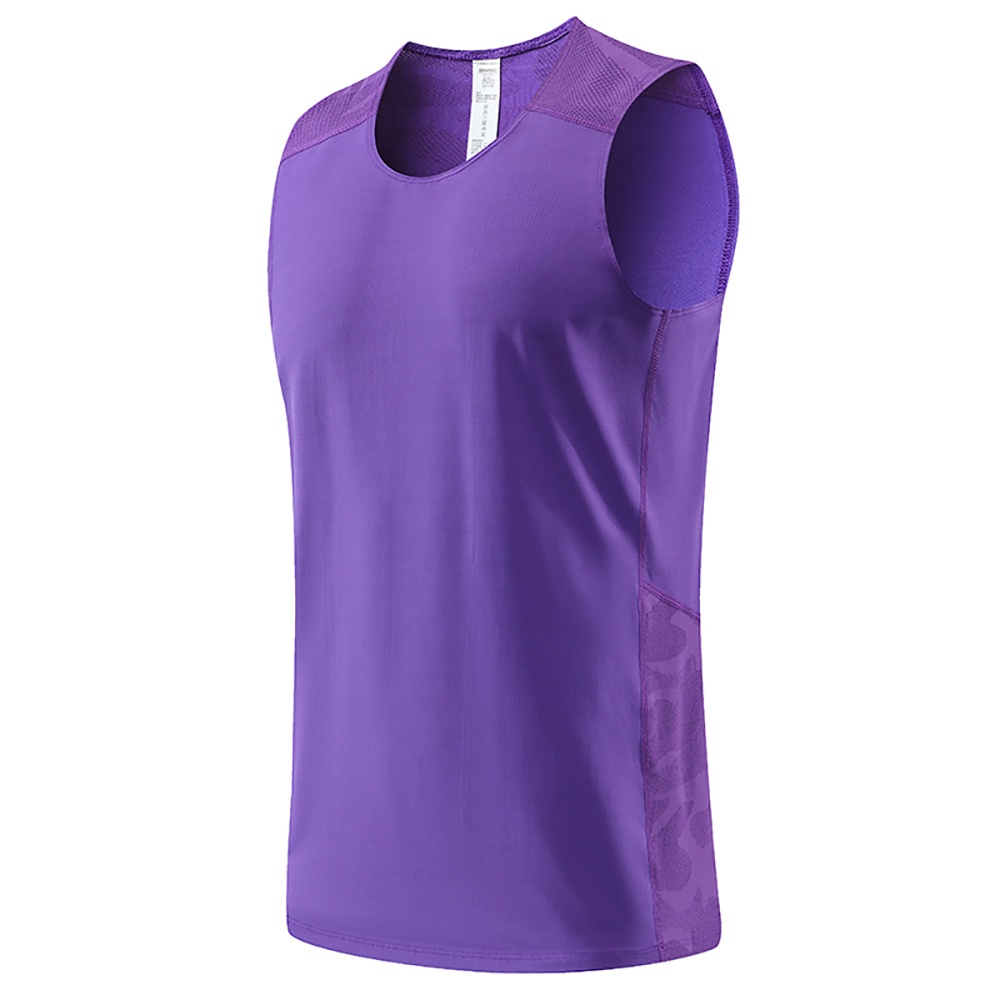 Điền kinh Tank Top Nam Chạy Singlet Nhanh Khô Top Không Tay Singlet Co Giãn Thể Thao Chạy Bộ Tập Gym