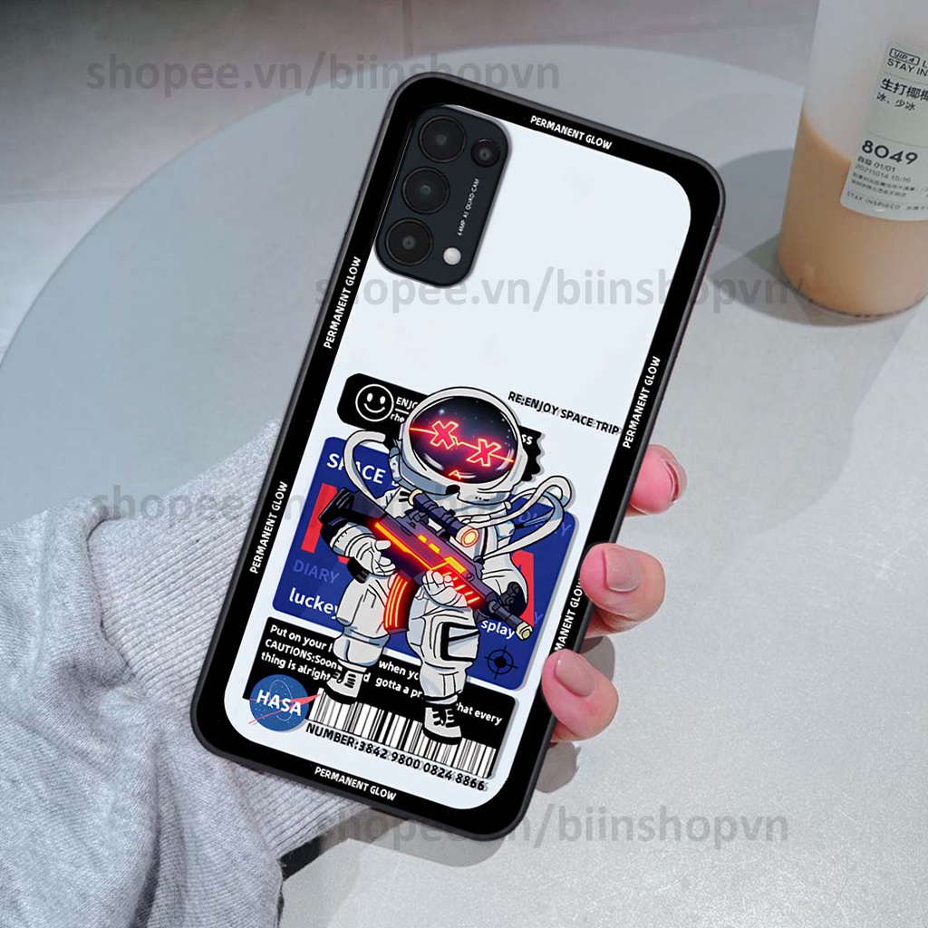 Ốp Oppo Reno5 4G / Reno5 5G / Reno 5 phi hành gia vũ trụ space.x siêu đẹp, thời trang