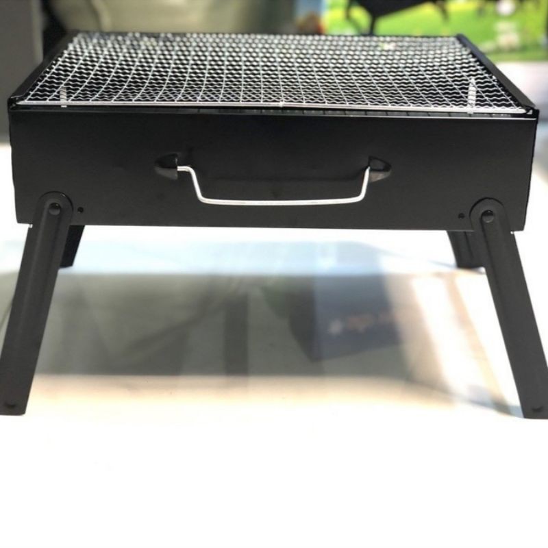 Bếp Nướng Than Hoa Dài, Vuông Lò Nướng BBQ Cao Cấp Ngoài Trời Tiện Dụng Khi Mang Theo