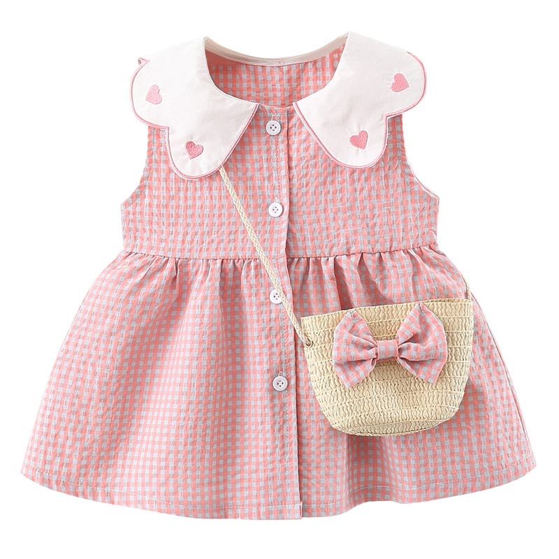 Đầm Công Chúa Không Tay Họa Tiết Hoa Thời Trang Mùa Hè Cho Bé Gái