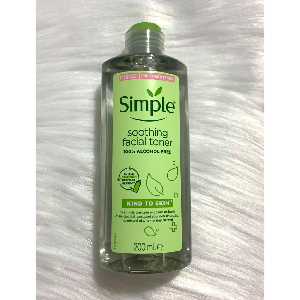 Nước Hoa Hồng Soothing Facial Toner Simple 200ml.