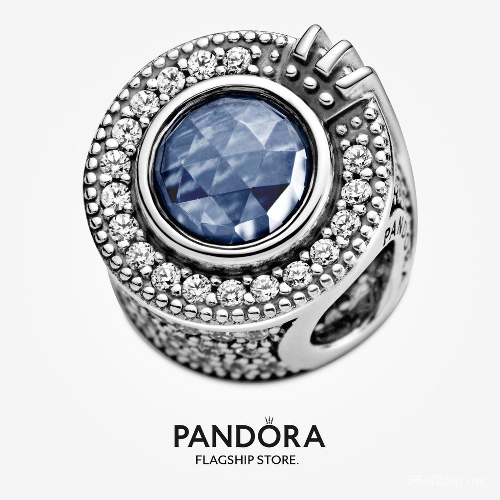 Pandora Vương Miện Hoặc Charm Màu Xanh Sáng