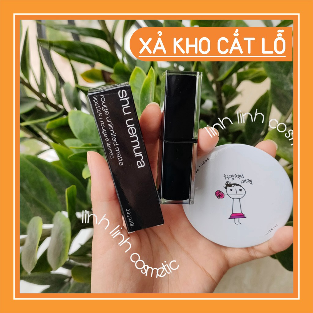 SALE THÔI NÀO (tặng kèm gương mini) Son Shu Uemura vỏ đen 2019 màu 550- 570-580-585-587-144-156-781-330-376-161-163-165 