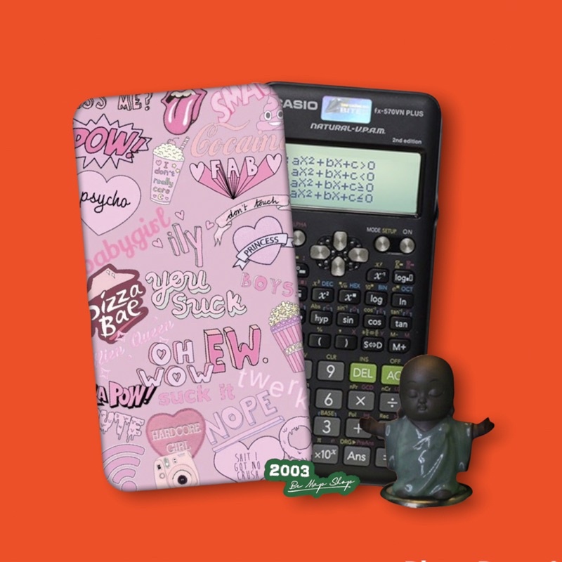 | Miếng Dán DECAL CÚN MẶT XỆ Siêu Cute Dành Cho Máy Tính CASIO FX-580VNX,FX-570VN,FX-570ES,VINACAL 570ES...
