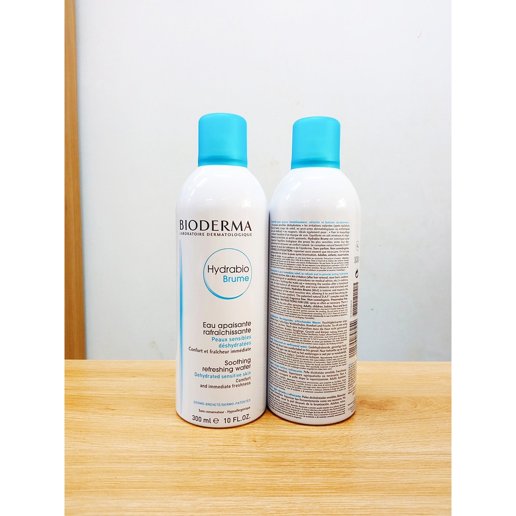 Xịt Khoáng Bioderma Hydrabio Brume Soothing Refreshing Water 300ml