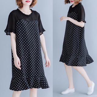 V071 Váy đuôi cá chấm bi SIZE LỚN XL-4XL