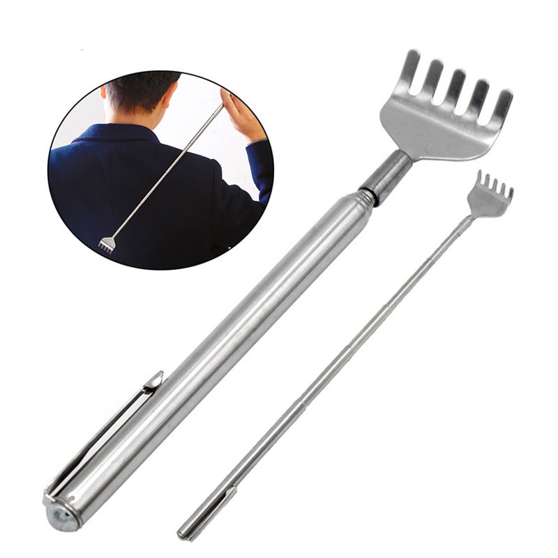 Cây Gãi Lưng INOX Kéo Dài Rút Gọn 53cm - GÃI SIÊU ĐỈNH, BAO PHÊ C6