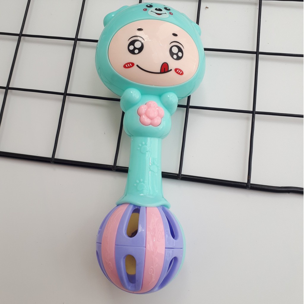 Đồ chơi xúc xắc, lục lạc chuông vui nhộn hình thú tách set cho bé
