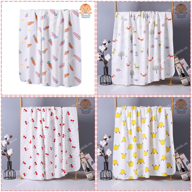 Khăn, Chăn Ủ Phòng Sinh, Khăn Tắm Cho Bé Sơ Sinh FREESHIP Chất Liệu Cotton Siêu Mềm Cho Da Của Bé - MS08