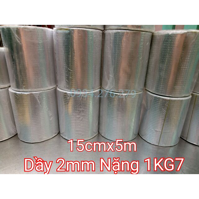 (Xưởng hỗ trợ giảm 30%) Keo 15CMx5M nặng gần 2kg loại siêu dính siêu vá mọi lỗ thủng chống thấm chống dột cách nhiệt