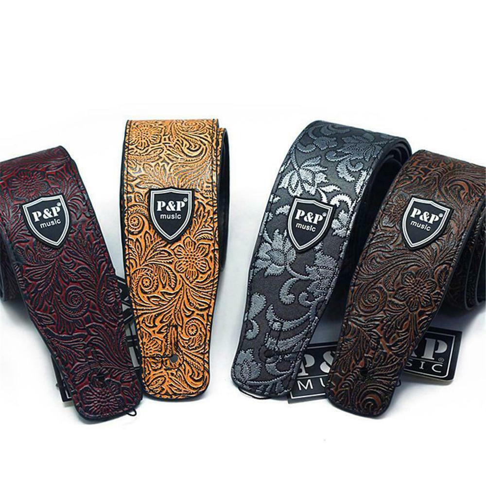 LILYES Dây Đeo Đàn Guitar Bằng Da Rắn Mềm Có Thể Điều Chỉnh