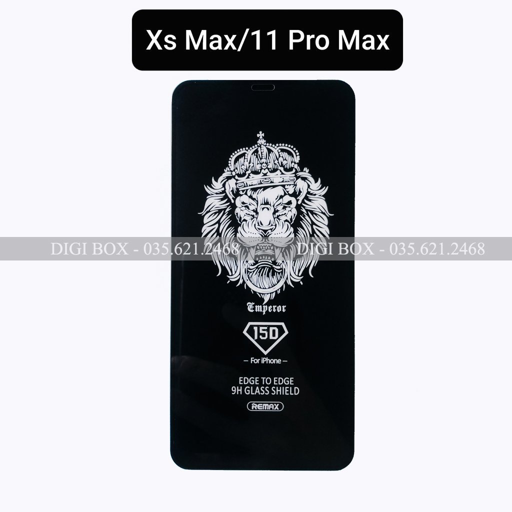 Kính Cường lực Full Màn IP REMAX 7/7plus/x/xs max/11/11 promax/12/12 promax Digibox