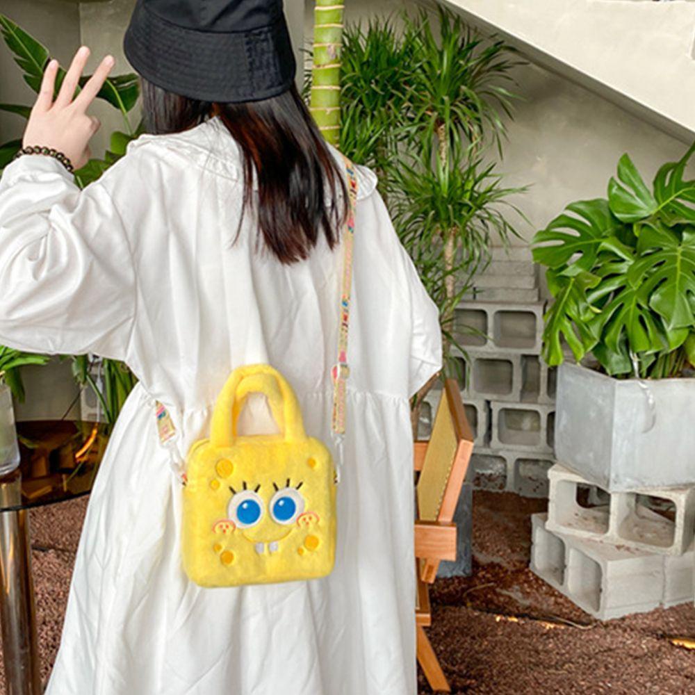 Túi Xách Tay Nhỏ Nhắn In Hình Spongebob Dễ Thương Cho Nữ