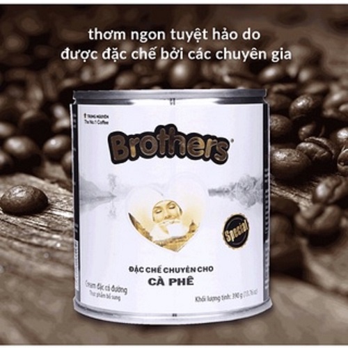 Combo 2 Lon Sữa đặc Brothers Trung Nguyên Legend - Nguyên liệu pha chế cà phê